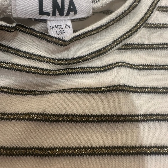 LNA Striped Women's Short Sleeve Tee Size XS - Picture 3 of 3